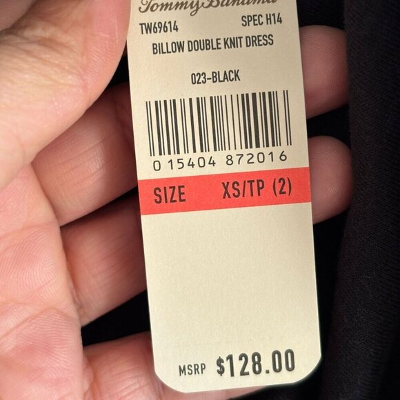 Tommy Bahama Womens Reversible Billow Double Knit Dress Black Size XS - Picture 8 of 14